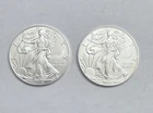 2019 American Silver Eagle 1 OZ. X 2 /.999 Fine Silver BU Uncirculated