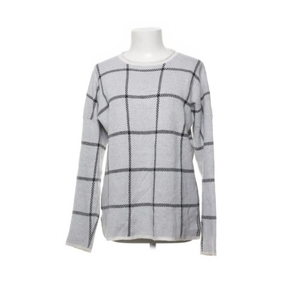 Adore, Strickpullover, Größe: 42, Grau/Schwarz/Weiß, Baumwolle/Merinowolle #ZiW