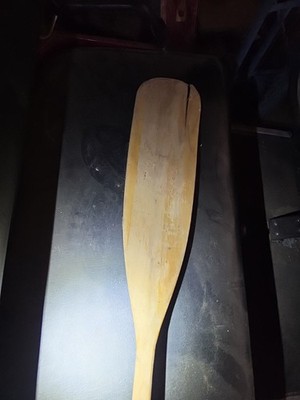 Vintage Wooden Canoe Paddle   Handmade Rustic Oar   Lake Cabin Decor  