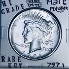1921 P PEACE SILVER DOLLAR HI GRADE GENUINE U.S. MINT RARE KEY COIN 7971
