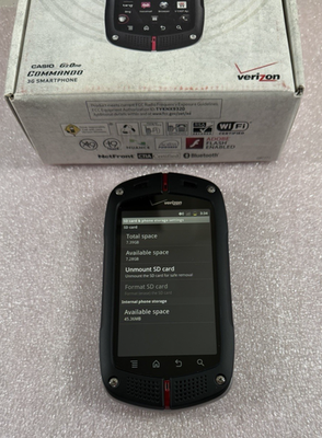 Casio G'zOne Commando C771 - Lot of 2 Rugged Smartphones (Verizon