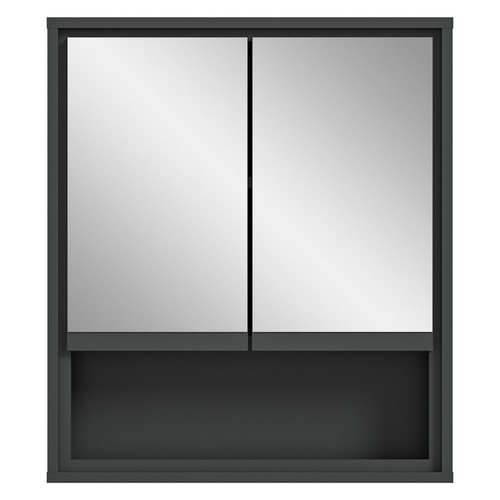 Spiegelschrank JARU - anthrazit - 60 cm breit - Bild 4 von 8