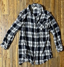 Anthropologie Cloth & Stone Women’s Long Sleeve Plaid Dress Size Medium.