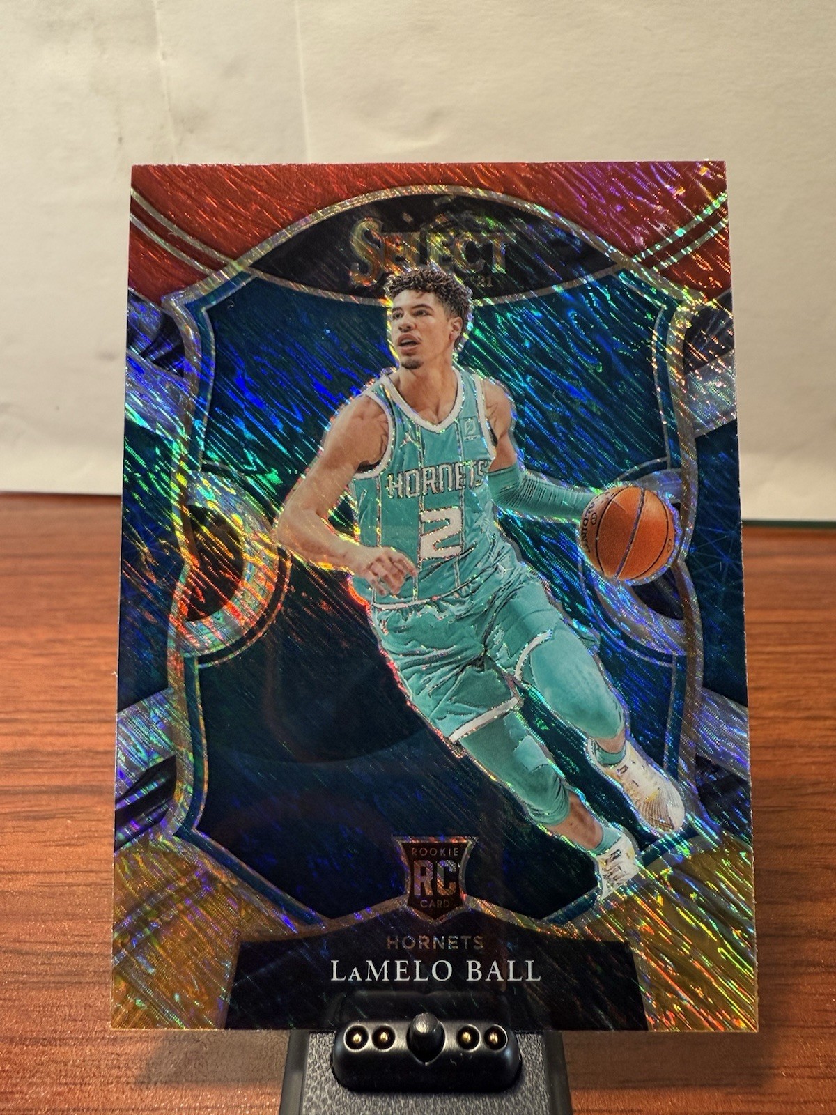 2020-21 Panini Select - Concourse LaMelo Ball #63 Red White Orange Shimmer  (RC)
