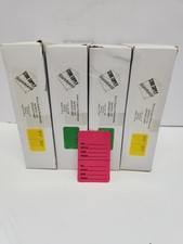 Lot Of 4 1000 Colored Coupon Consign Perforated Unstrung Price Merchandise Tag. 