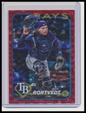 2024 Topps Update #US234 Ben Rortvedt Red Crackle Foilboard #/199
