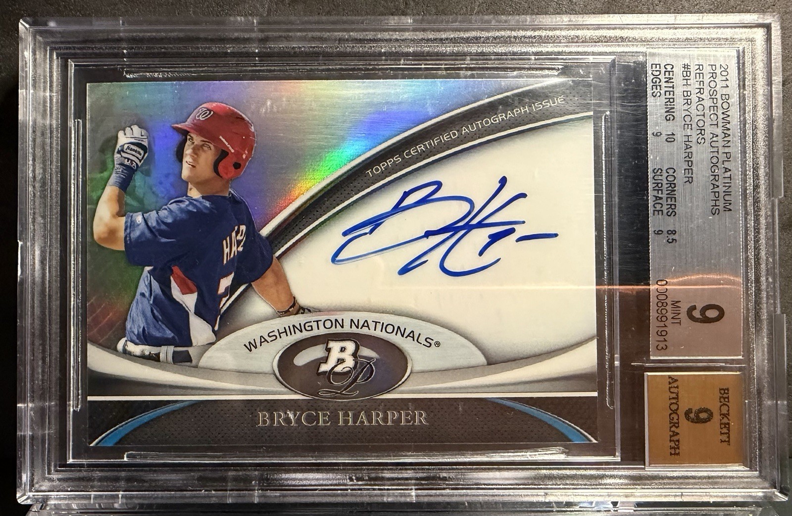2011 Bowman Platinum - Prospect Autographs Bryce Harper #BPA-BH (AU, RC)