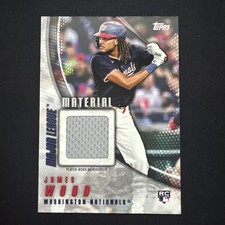 2025 Topps Baseball James Wood RC Major League Material Relic Nationals