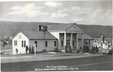 Indiantown Gap Pennsylvania Red Cross Building Military Reservation Postcard