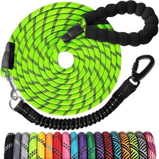 Long Dog Leash 50 FT Heavy Duty Rope Leashes for Dogs Training with Swivel Lo...
