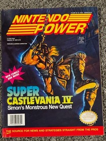 Nintendo Power Vol #32 Super Castlevania 4 Jan 1992 NES Magazine Poster Inserts