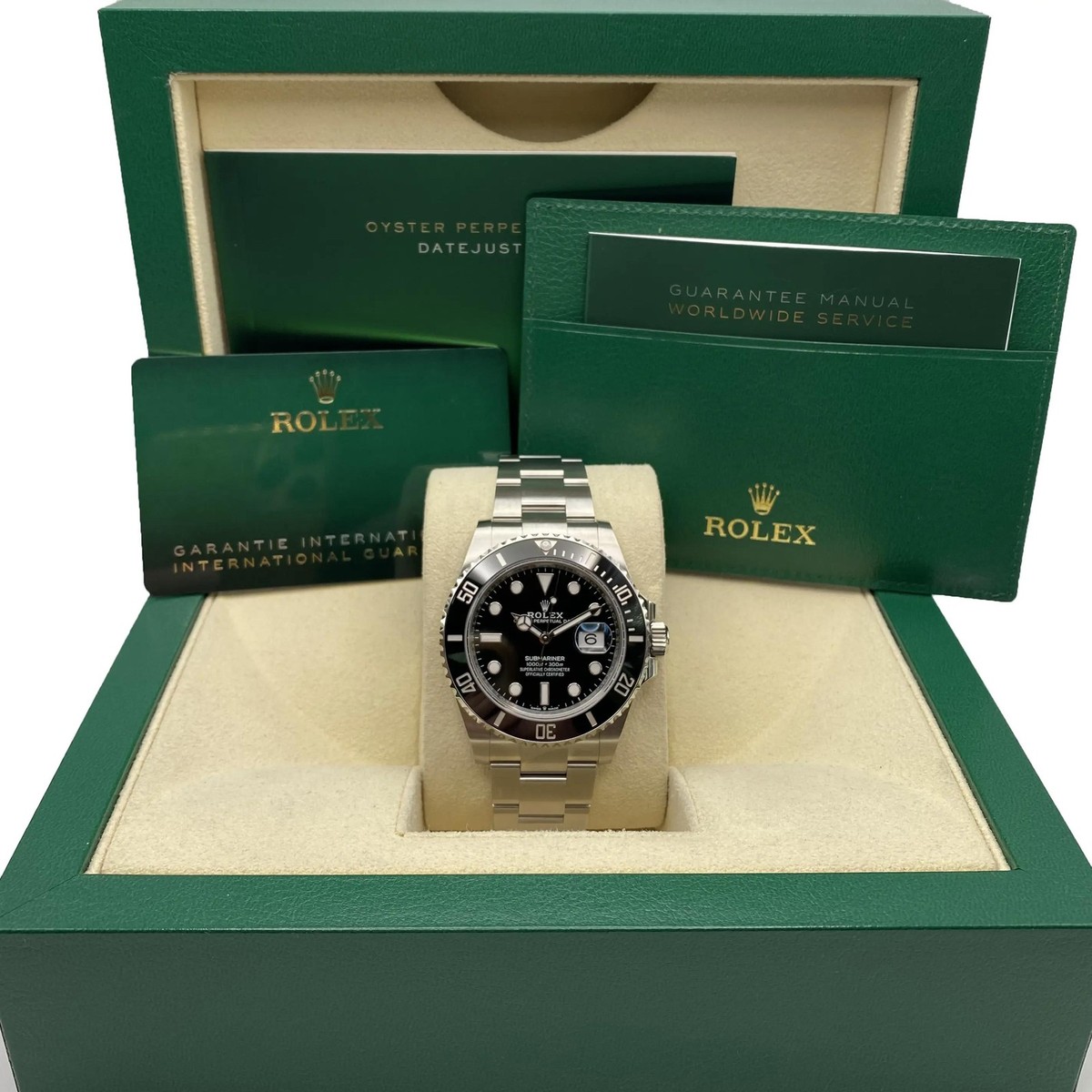 ROLEX SUBMARINER 純正時計空き箱 Rolex Submariner 126610LN Steel Ceramic Bezel Black Dial Mens