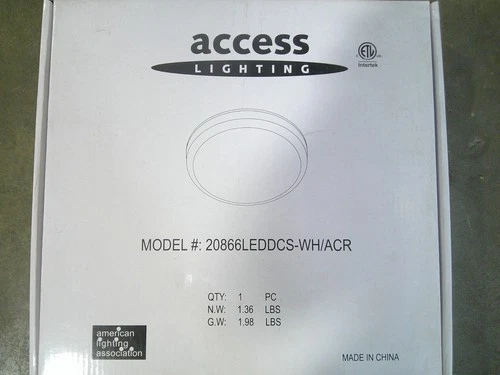 Access Lighting Infinite LED 11.5" White Flush Mount Light 20866LEDDCS-WH/ACR - Picture 2 of 3