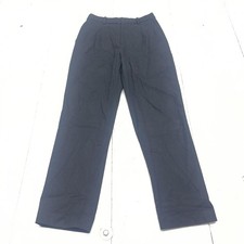 Uniqlo HEATTECH Pants Mens 32x30 Black Pleated Dress Trousers Straight Leg