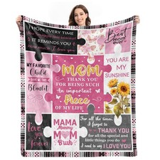 Gifts for Mom from Daughter Son - Birthday 60x50 in, Mom-a