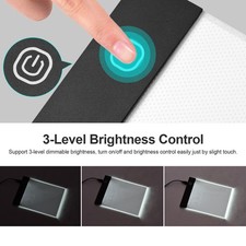 ⁺Portable Flip Book Kit With Light Pad Tablet LED Light Box 3 Level Brightness