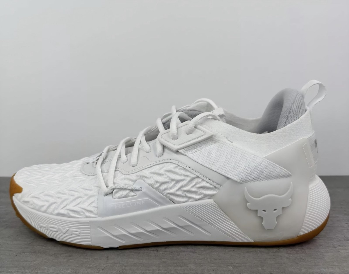 Under Armour Project Rock 6 Men\'s Size 11.5 White Training Shoe 3026534-100 Under Armour UA Project Rock 6 Gym Training Shoe Sneaker All  main image 3