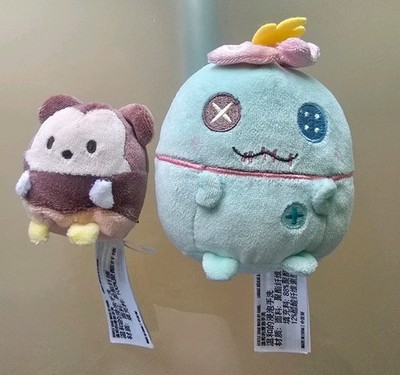 Disney Ufufy Schrulle/Stitch, Mickey Micky Plüsch 2er Gebraucht