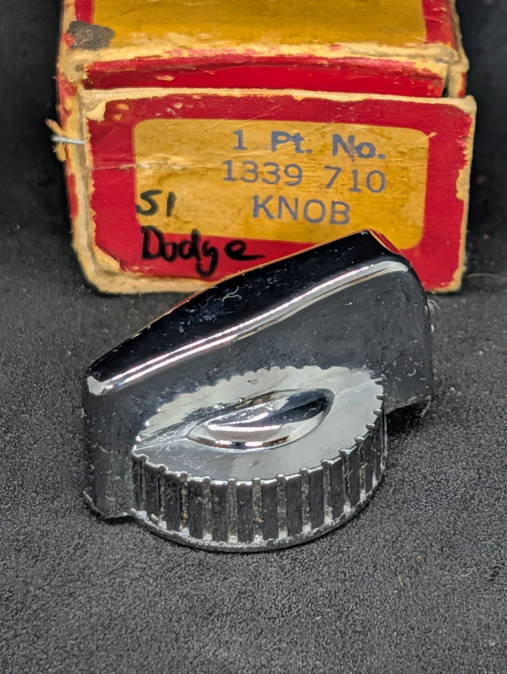 NOS 1950 DODGE CORONET MEADOWBROOK WAYFARER HEADLIGHT SWITCH KNOB MOPAR 1339710 - Image 3 of 4