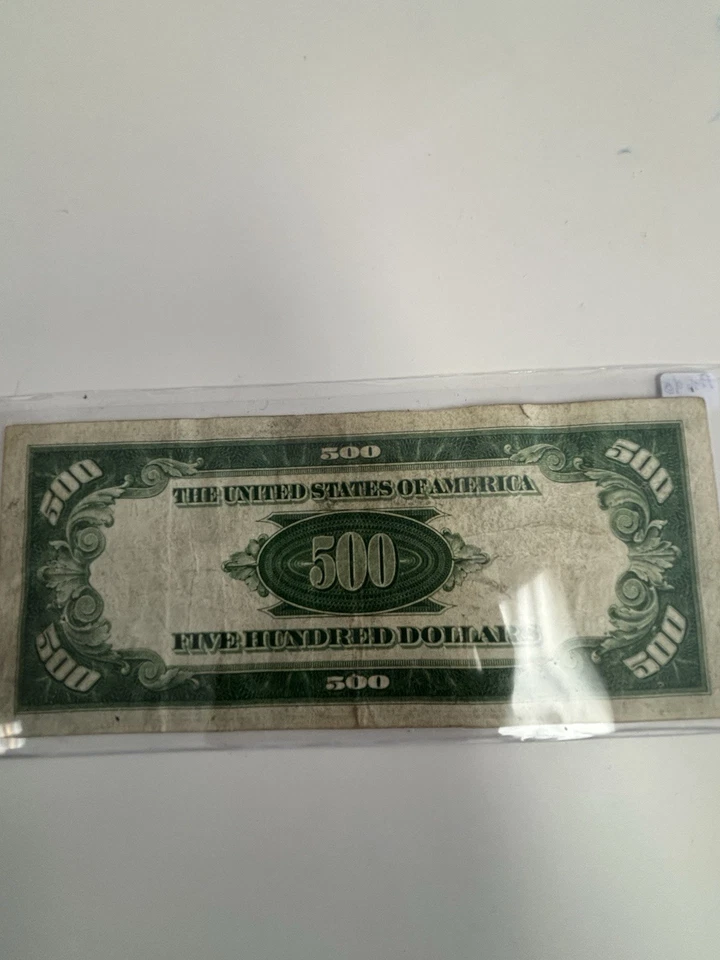 1934 $500 FRN NEW YORK FR.2200 NICE VF-XF CONDITION ,LIGHT FOLDS & CORNERS FULL - Image 2 of 2