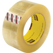 3M Scotch 373 Carton Sealing Tape 2.5 Mil 2" x 110 Yds. Clear Lot of 36