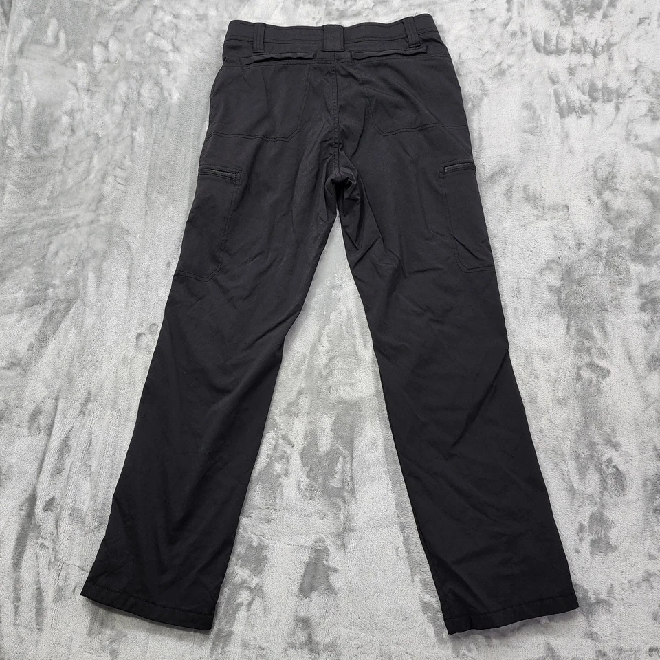 George 裤子男式 30X32 黑色弹力尼龙衬里工装直筒户外 — 第 3/4 张图片