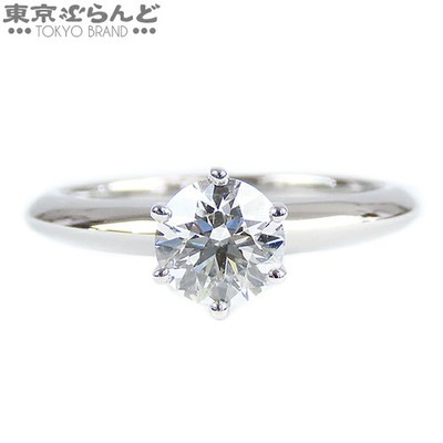 Tiffany & Co. Solitär I VS1 Ring Diamant Pt950 US#4-3/4~5-1/4 P0077665