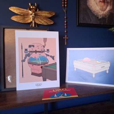 Aardman Original Art Signed Limited Edition 70/150 Sketch lumps '' lady charmer''