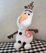 TY Disney Olaf Snowman Beanie Baby Soft Toy Beanie Babies with Tags Frozen
