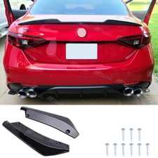 For Alfa Romeo Giulia GT Gloss Rear Spats Bumper Diffuser Splitter Lip Canards