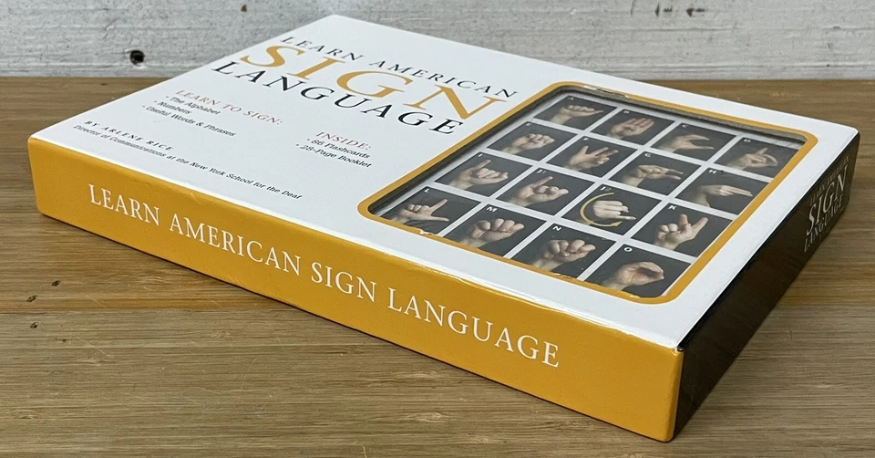 Learn American Sign Language Kit 86 Flash Cards & 28 Page Booklet By Arlene Rice - Image 4 of 4