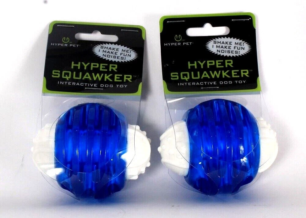 2 Count Hyper Pet Hyper Squawker Makes Fun Noises Interactive Dog