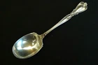 VINTAGE WALLACE STERLING SILVER SUGAR SHELL SPOON LADY WINDSOR VICTORIA 1957