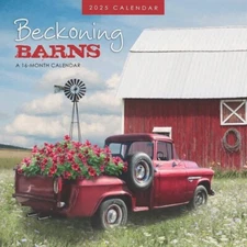 Beckoning Barns | 2025 7 x 14 Inch Monthly Mini Wall Calendar