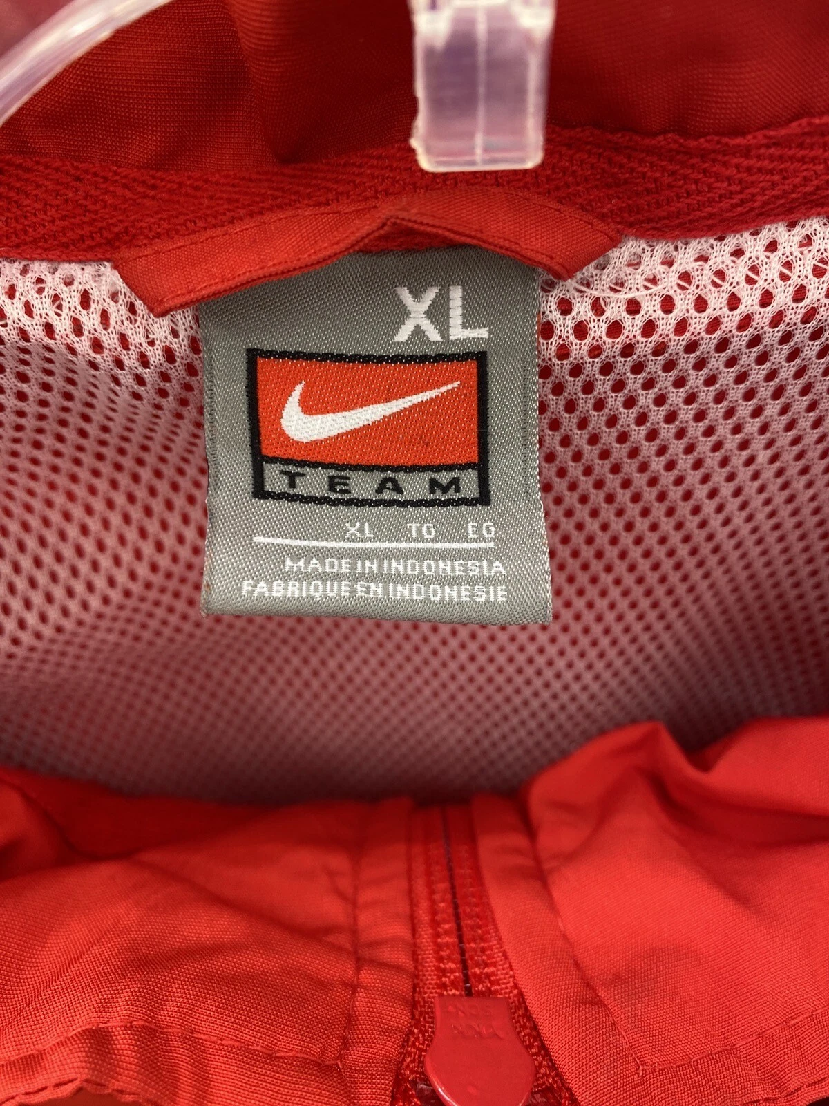 Vtg Nike Windbreaker Jacket Men’s XL Gray Tag Mesh Lined
