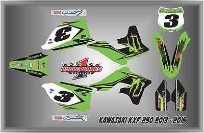 12-16 KAWASAKI KX250 KX 250F CUSTOM  GRAPHIC KITS RACE ELI