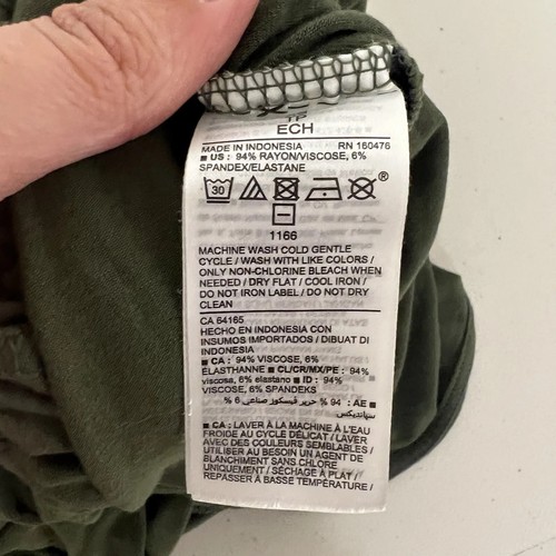 Old Navy Maternity Jumpsuit Womens Size S Green Short Sleeve Empyre Waist V Neck - Picture 8 of 15