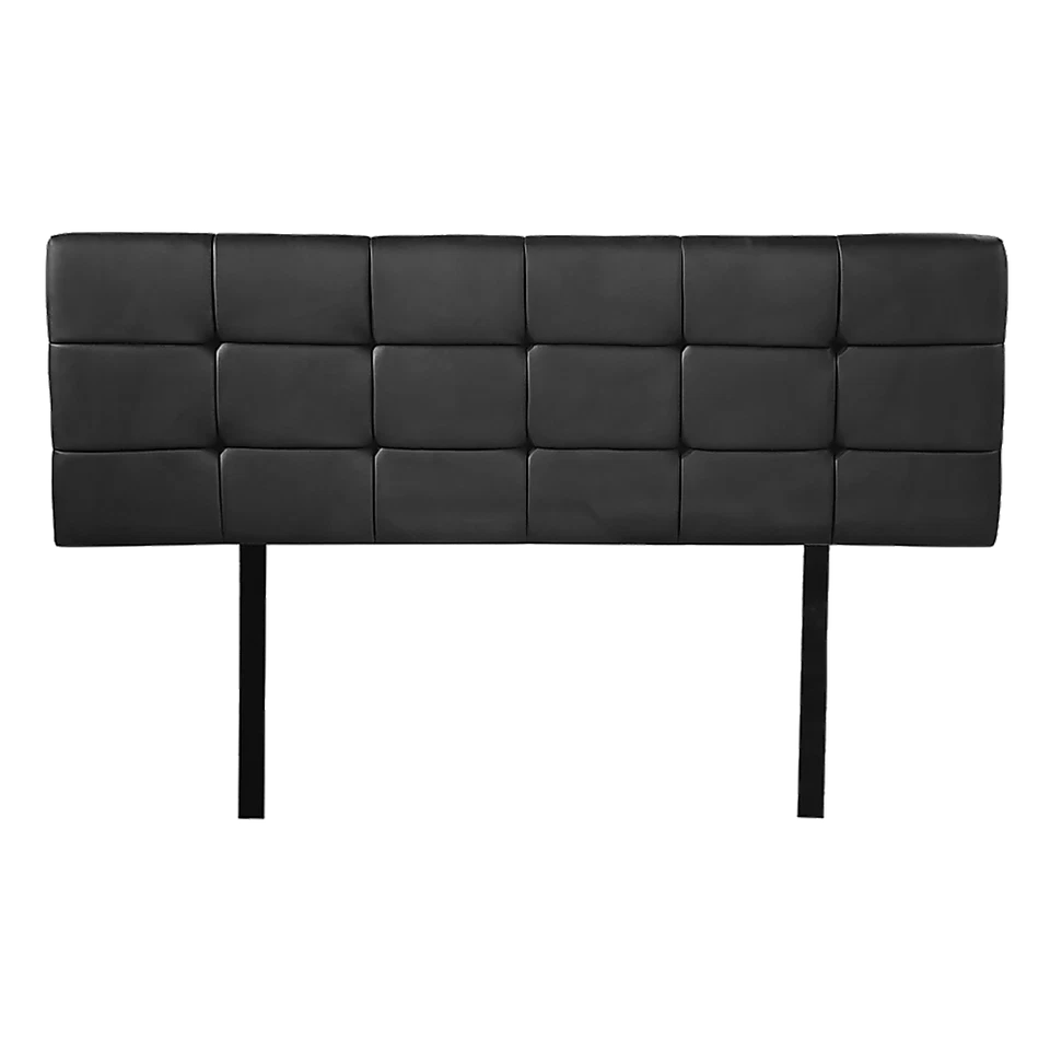 PU Leather Double Bed Deluxe Headboard Bedhead Bedroom Furniture - Black - image 3 of 4