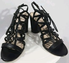 Black Block Heel Strappy