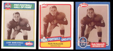 1988-1990 Swell ANDY ROBUSTELLI New York Giants Hall of Fame 3 Card Lot