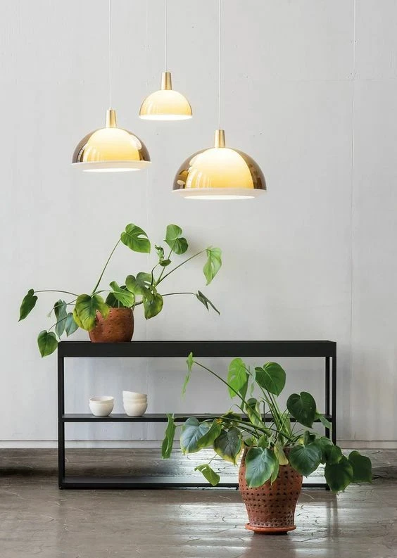 LÁMPARA COLGANTE FINLANDESA MODERNA DE MEDIADOS DE SIGLO YKI NUMMI "KUPLAT" 400 CM NARANJA NUEVA Foto 4 de 4