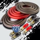 BIG 3 Upgraded 1/0 AWG Gauge Red & Black Alternator Electrical Wiring Combo Kit