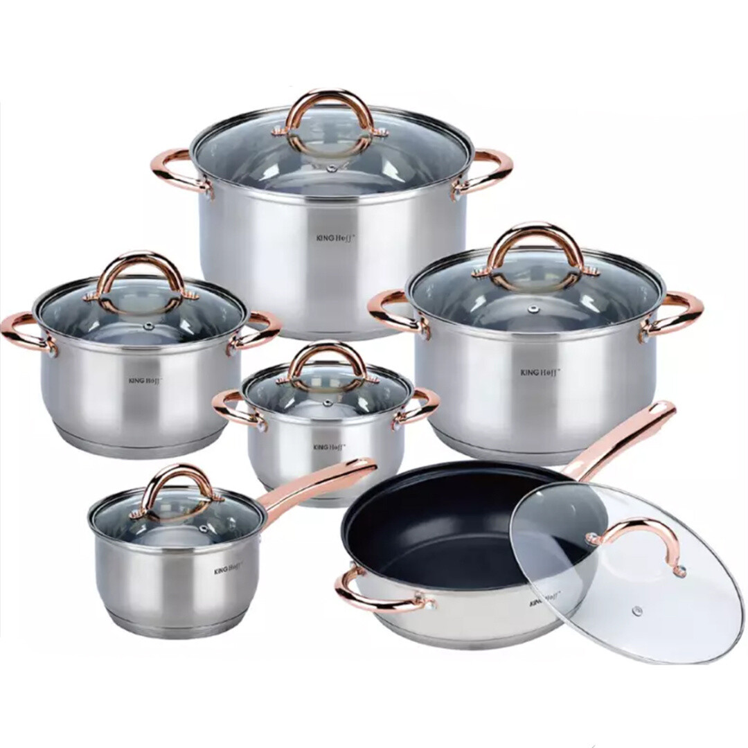 5908287217652 ЗЕСТАВ ГАРНКОВ 12 ЭЛЕМЕНТОВКИНГХОФФ KH-1765 КИНГХОФФ 22790₽