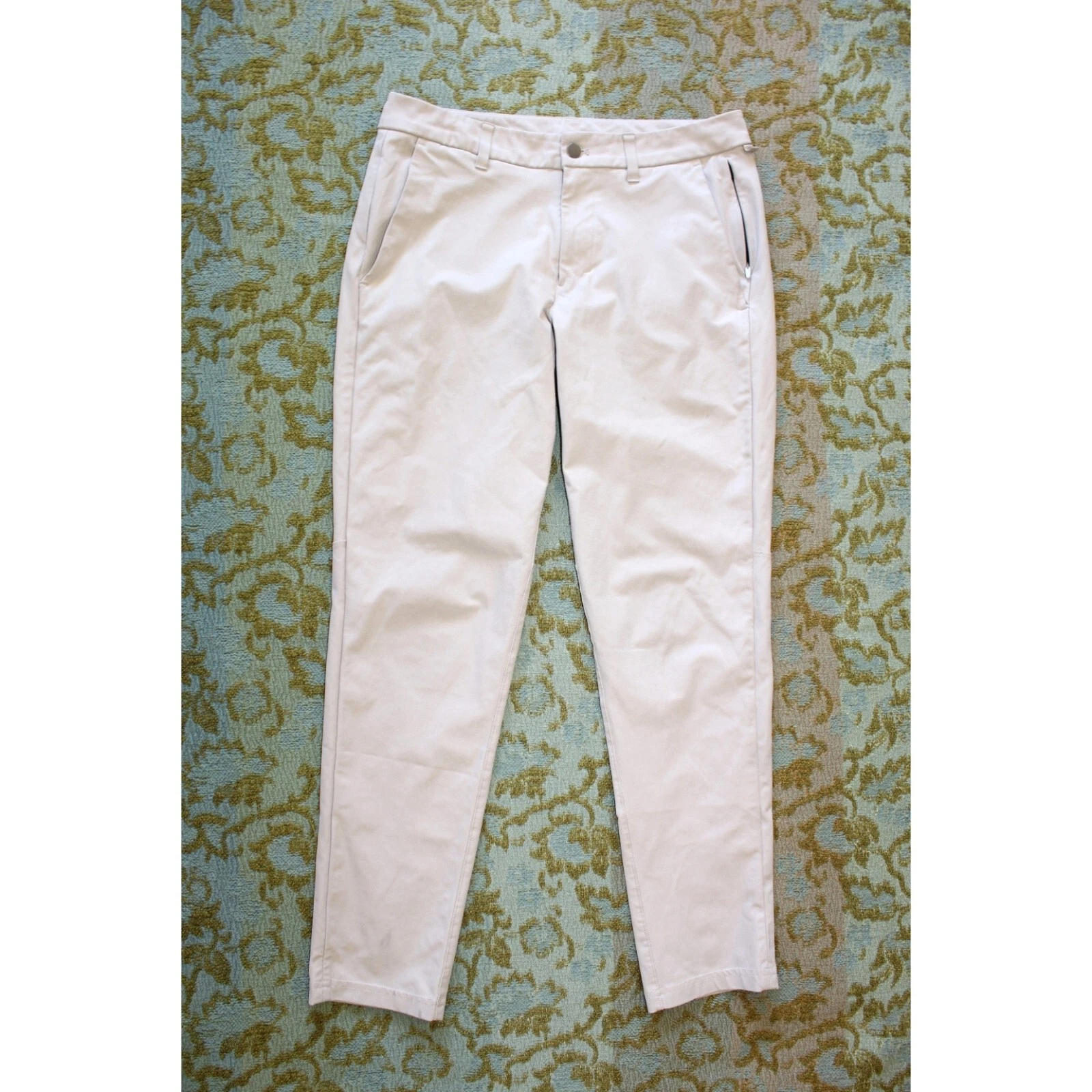 LULUS Pantalone Lululemon Commission slim fit taglia 31 Warpstreme comfort tutto il giorno outdoor