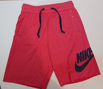 red nike alumni shorts