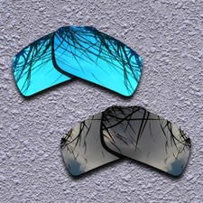 US Blue Black Replacement Lenses For-Oakley Gascan Small Polarized