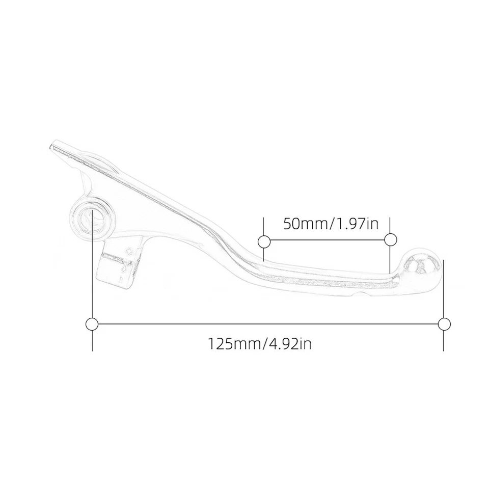 Palanca de freno derecha plateada para Husaberg FE250 FE350 FE450 FE501 TE125 TE250 TE300 Foto 2 de 4