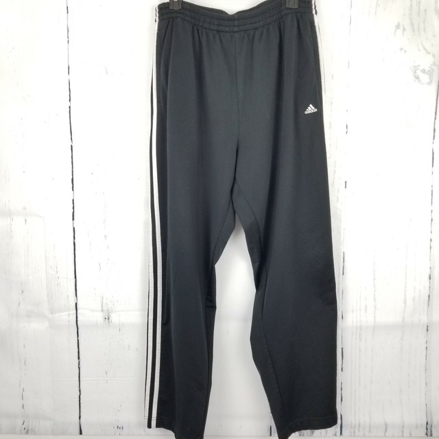 Adidas Tear Away Warm Up Pants Men's XL Black/White 3 Stripe eBay