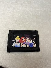 DISNEY Princess FAIRY Authentic Licensed Children Trifold Wallet - BLACK