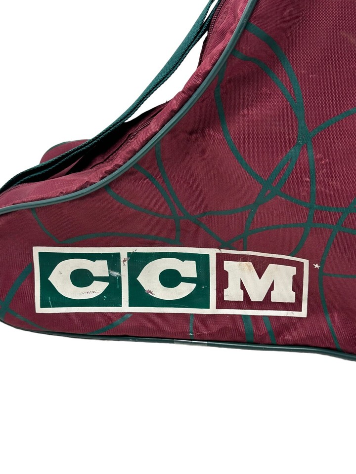 CCM Hockey Nylon Bag Skates Ice Roller Figure with Full Zipper Strap